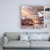 Red Barrel Studio® Dolce Vita Rome 3 Colosseum of Rome IV by Philippe Hugonnard - Wrapped Canvas Photograph Print Canvas in Brown/Gray/White | Wayfair
