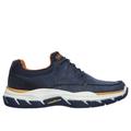 Skechers Men's Relaxed Fit: Respected - Loleto Sneaker | Size 12.0 | Navy | Textile/Leather