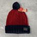 Levi's Accessories | Levi's Navy Red Colorblock Ribbed Cuff Pom Pom Cab | Color: Blue/Red | Size: Os