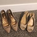 Nine West Shoes | 2 For $12 Dress Shoes | Color: Cream/Tan | Size: 7.5