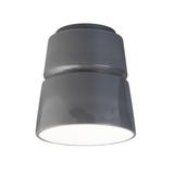 Justice Design Group Radiance 8 Inch Outdoor Flush Mount - CER-6150W-GRY-LED1-1000