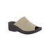 Extra Wide Width Women's Airy Sandals by Easy Street® in Natural Stretch (Size 9 1/2 WW)