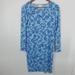 Lularoe Dresses | Lularoe Blue Rose Print Julia Dress Sm | Color: Blue | Size: S