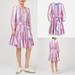 J. Crew Dresses | J. Crew Belted Button-Up Dress In Pastel Stripe | Color: Pink/Purple | Size: M