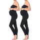 MOTHERS ESSENTIALS Maternity Pregnant Women Leggings (XL - 2PACK, Black)