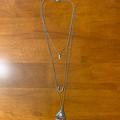 American Eagle Outfitters Jewelry | American Eagle Silver Layered Necklace | Color: Gray/Silver | Size: 18inches