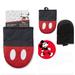 Disney Kitchen | Disney Mickey Mouse Pants 2pk Oversized Mini Mitts | Color: Black/Red | Size: Os