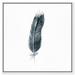 Dakota Fields Fashion & Glam Sole Feather Feathers - Painting Print on Canvas in Blue | 16 H x 16 W x 1.5 D in | Wayfair