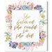 Gemma Violet Floral & Botanical She Believed Flowers Florals - Painting Print on Canvas in Pink | 24 H x 20 W x 1.5 D in | Wayfair