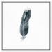 Dakota Fields Fashion & Glam Sole Feather Feathers - Painting Print on Canvas in Blue | 24 H x 24 W x 1.5 D in | Wayfair