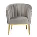 Barrel Chair - Everly Quinn 33Cm Wide Barrel Chair Velvet/Fabric in Black | 33.5 H x 33 W x 30 D in | Wayfair 81880F7AAEE2463EA1EF1866293704CC