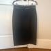 Burberry Skirts | Burberry Pencil Skirt Leather Trim Size 8 Black | Color: Black | Size: 8