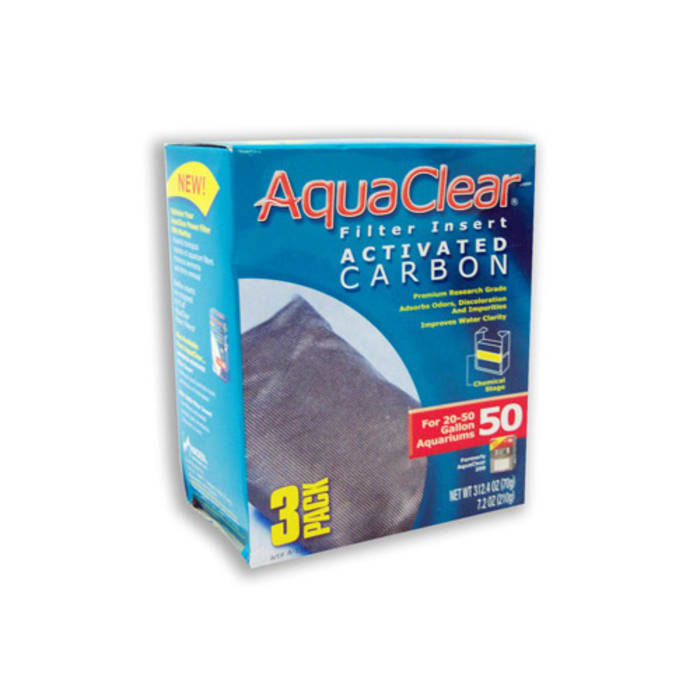 Fluval AquaClear Activated Carbon Filter Inserts, 50