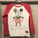 Disney Shirts & Tops | Kids Disney Parks Mickey Mouse Shirt Size L | Color: Red/White | Size: Lg