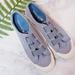 American Eagle Outfitters Shoes | American Eagle Outfitters Blue Slip On Sneakers | Color: Blue/White | Size: 9.5
