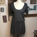 Athleta Dresses | Athleta Grey Short Sleeved Cinched Waist Jumper | Color: Gray | Size: S
