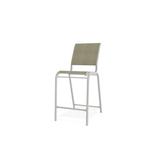 Telescope Casual Reliance Stacking Patio Dining Side Chair Sling in White | 46 H x 21 W x 28 D in | Wayfair 8L9686501