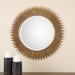 Uttermost Marlo Antique Gold Leaf 36" Round Wall Mirror