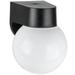 Sunlite 48000 - 1 Lamp 13 watt 120 volt Black Glass Globe Fixture (ODF1000/BK)