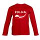 Supportershop T-Shirt Polen L/S Kinder Jungen, rot, FR: 2 XL (Größe Hersteller: 12 Jahre)