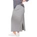 Plus Size Women's Knit Maxi Skirt by ellos in Heather Grey (Size 34/36)