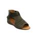 Wide Width Women's The Payton Shootie by Comfortview in Dark Olive (Size 8 1/2 W)