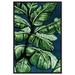 Bay Isle Home™ Floral & Botanical Jewel Toned Leaves Botanicals - Graphic Art Print on Canvas in White | 36 H x 24 W x 1.5 D in | Wayfair