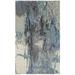 Blue/Gray 42 x 0.39 in Area Rug - Latitude Run® Wora Abstract Handmade Tufted Wool Rug Viscose/Wool | 42 W x 0.39 D in | Wayfair LATR4081 32883591
