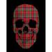 Ivy Bronx Scotti Skull II by Mark Ashkenazi- Graphic Art Print on Canvas Metal in Black/Red | 40 H x 30 W x 1.5 D in | Wayfair IVBX4876 44029037