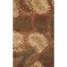 Brown 39 x 0.5 in Indoor Area Rug - Bay Isle Home™ Delview Floral Handmade Tufted Wool Rust Area Rug Wool | 39 W x 0.5 D in | Wayfair