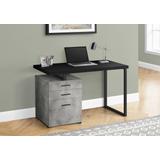 "Computer Desk / Home Office / Laptop / Left / Right Set-Up / Storage Drawers / 48""L / Work / Metal / Laminate / Grey / Black / Contemporary / Modern - Monarch Specialties I 7647"