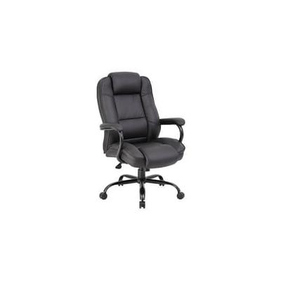 400 Lbs. Capacity Black Bonded Leather Big & Tall Office Chair w/23"W Seat