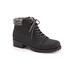 Wide Width Women's Becky 2.0 Boot by Trotters in Black Smooth (Size 8 1/2 W)