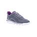 Extra Wide Width Women's Travelactiv Axial Walking Shoe Sneaker by Propet in Grey Purple (Size 9 1/2 WW)