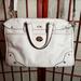 Coach Bags | Euc Coach White Leather Large Purse. W/Dustbag. | Color: Gold/White | Size: Os