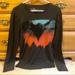 American Eagle Outfitters Shirts | American Eagle Long Sleeve Tee | Color: Black/Orange | Size: Xs