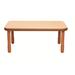 "BaseLine 48"" x 30"" Rectangular Table - Natural Wood with 20"" Legs - Children's Factory AB745RNW20"