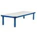 "BaseLine 72"" x 30"" Rectangular Table - Royal Blue with 16"" Legs - Children's Factory AB747RPB16"