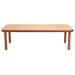 "BaseLine 72"" x 30"" Rectangular Table - Natural Wood with 22"" Legs - Children's Factory AB747RNW22"