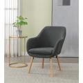 Take a Seat Charlotte Accent Chair in Slate Gray - Convenience Concepts 310131CGY