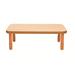 "BaseLine 48"" x 30"" Rectangular Table - Natural Wood with 16"" Legs - Children's Factory AB745RNW16"