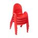 "Value Stack 9"" Child Chair - 4 Pack - Candy Apple Red - Children's Factory AB7709PR4"