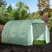 Outsunny 118" W x 118" D Greenhouse Polyethylene Film/Steel in Gray/Green | 6.56 H x 9.83 W in | Wayfair 845-401