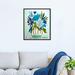 Red Barrel Studio® Floral & Botanical Lourdes Wackes Blue Floral Jarra Florals - Painting Print on Canvas in Blue/Green | Wayfair