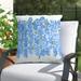 Lark Manor™ Newt Square Pillow Cover & Insert Polyester/Polyfill blend in Blue | 20 H x 20 W x 7 D in | Wayfair 1B8EC77DA303418697EB366C667B7C68