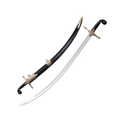 Cold Steel Shamshir Black Faux Buffalo Horn Leather Scabbard Sword CS-88STS