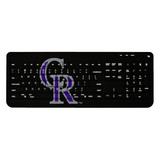 Colorado Rockies Team Logo Wireless Keyboard