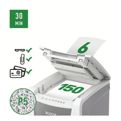 Leitz IQ Aktenvernichter »Office 150« P5 weiß, 22x61.8x43 cm Image