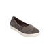 Wide Width Women's The Jazlyn Slip-On Sneaker by Comfortview in Slate Grey (Size 8 1/2 W)