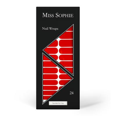 Miss Sophie Too Hot For You Nageldesign Dunkelrot